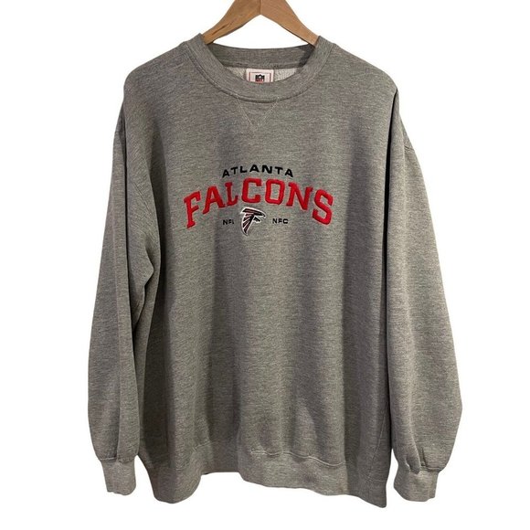 NFL Other - Vintage 90s Atlanta Falcons NFL Football Sweatshirt Embroidered Grey Casual